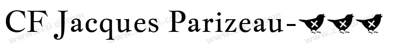 CF Jacques Parizeau字体转换